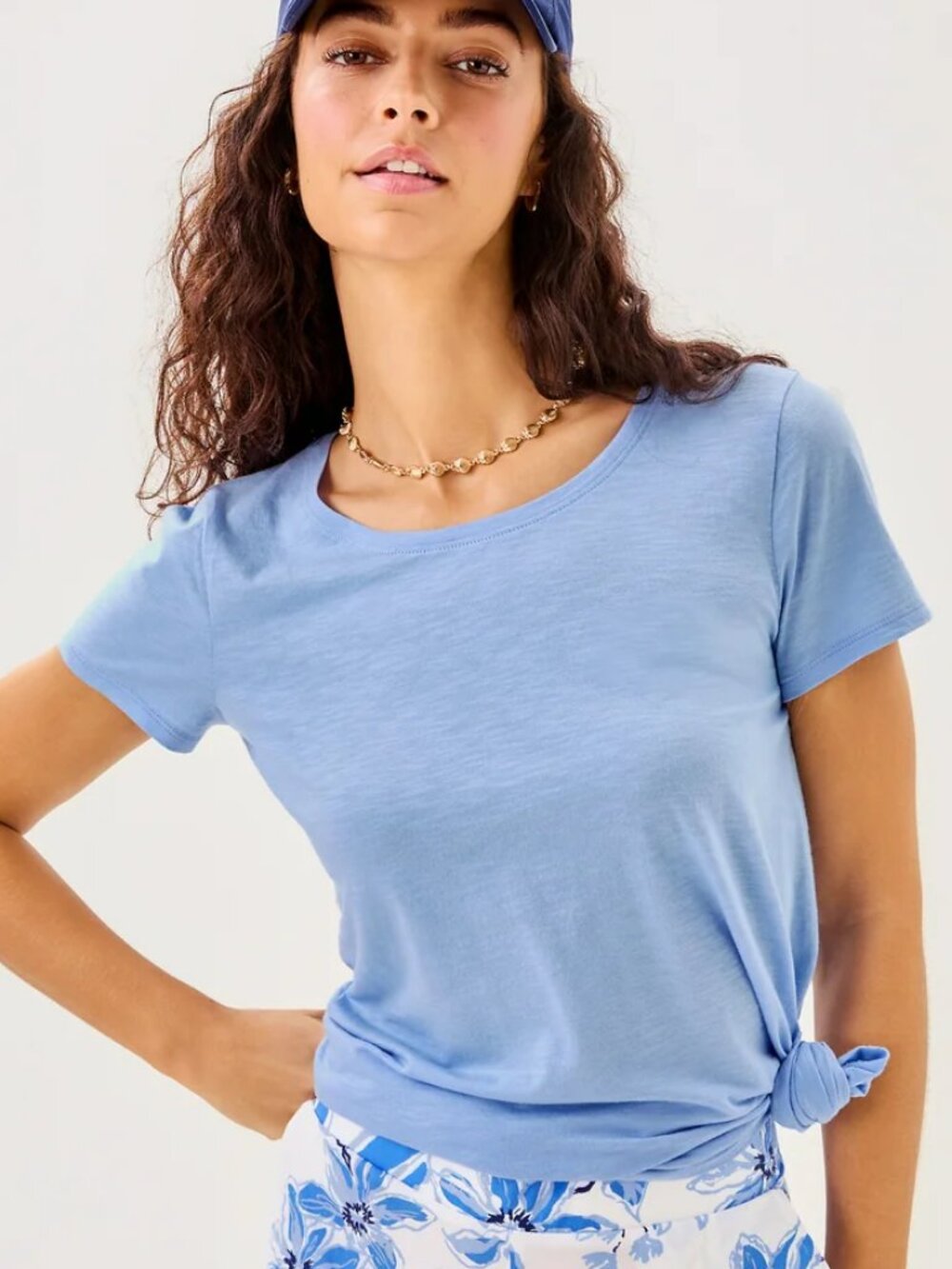 Lilly Pulitzer Etta Scoop-Neck Top